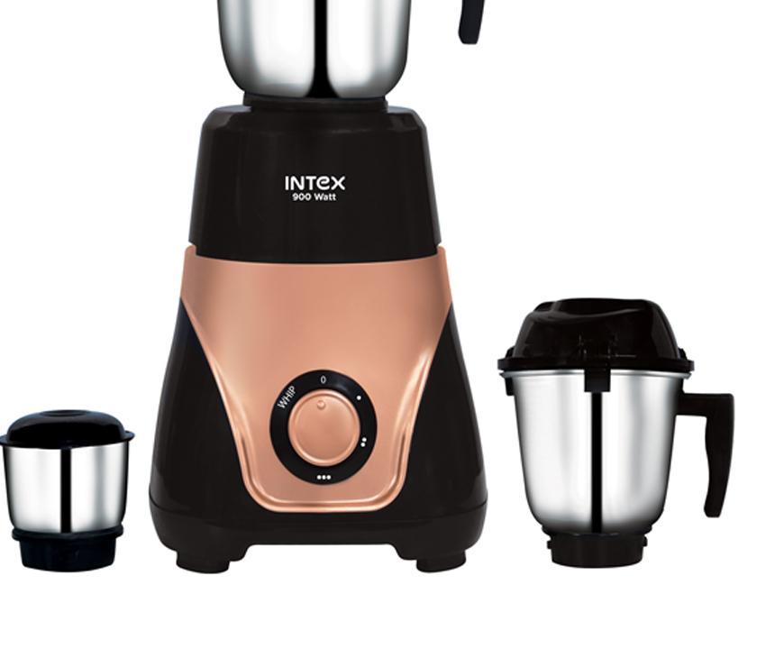 Intex Mixer Grinder INDO 820B 900W with 3 Pices SS Jar
