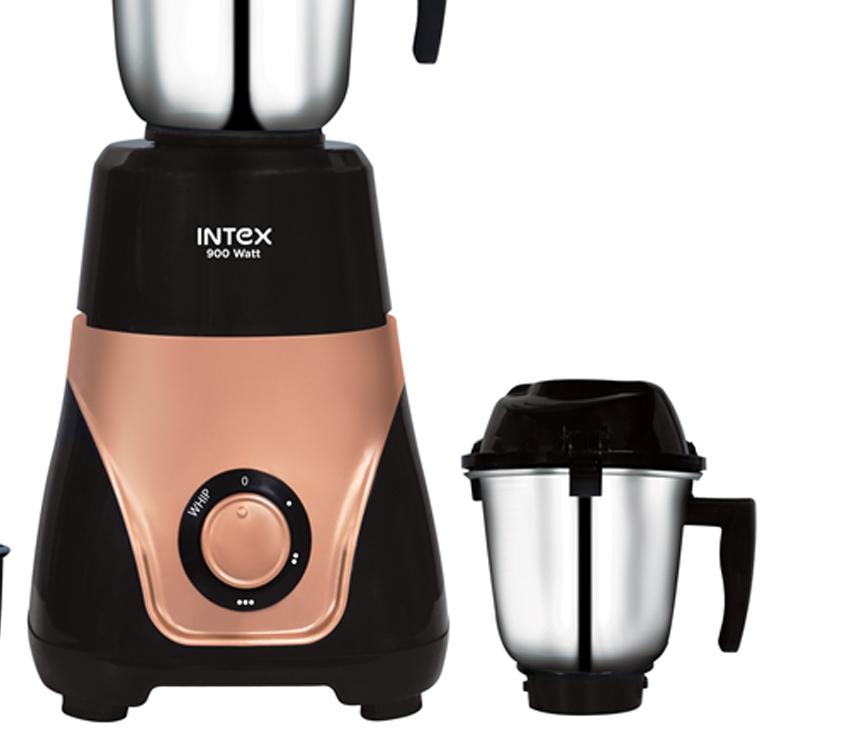 Intex Mixer Grinder INDO 820B 900W with 3 Pices SS Jar