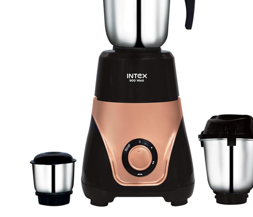 Intex Mixer Grinder INDO 820B 900W with 3 Pices SS Jar