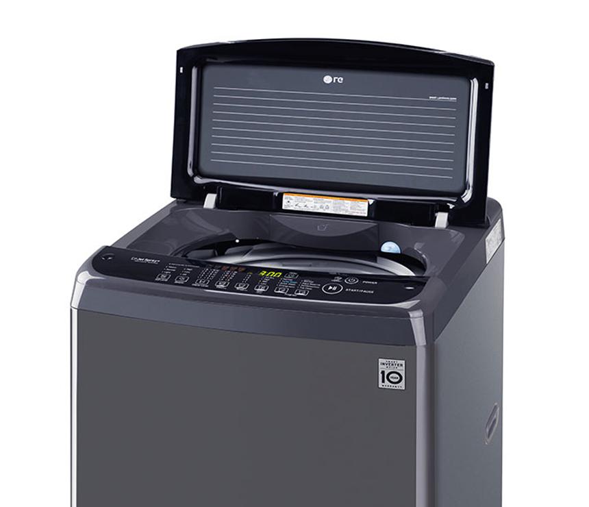 LG Smart Inverter Top Load Washing Machine, 10KG, Middle Black