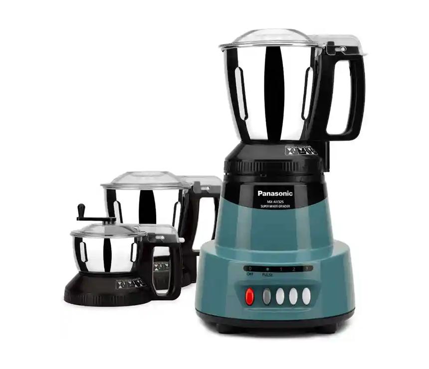 PANASONIC 1500W 3 IN 1 MIXER GRINDER  MX-AV325 (CORAL BLUE)