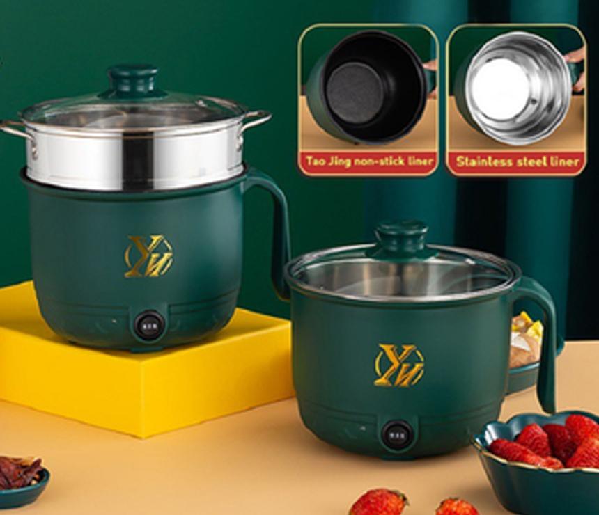 Mini Electric Multifunction Rice Cooker | Transparent Glass Lid