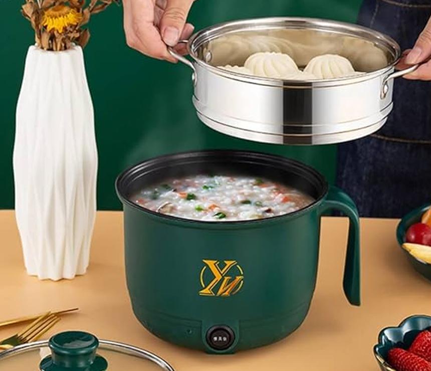 Mini Electric Multifunction Rice Cooker | Transparent Glass Lid