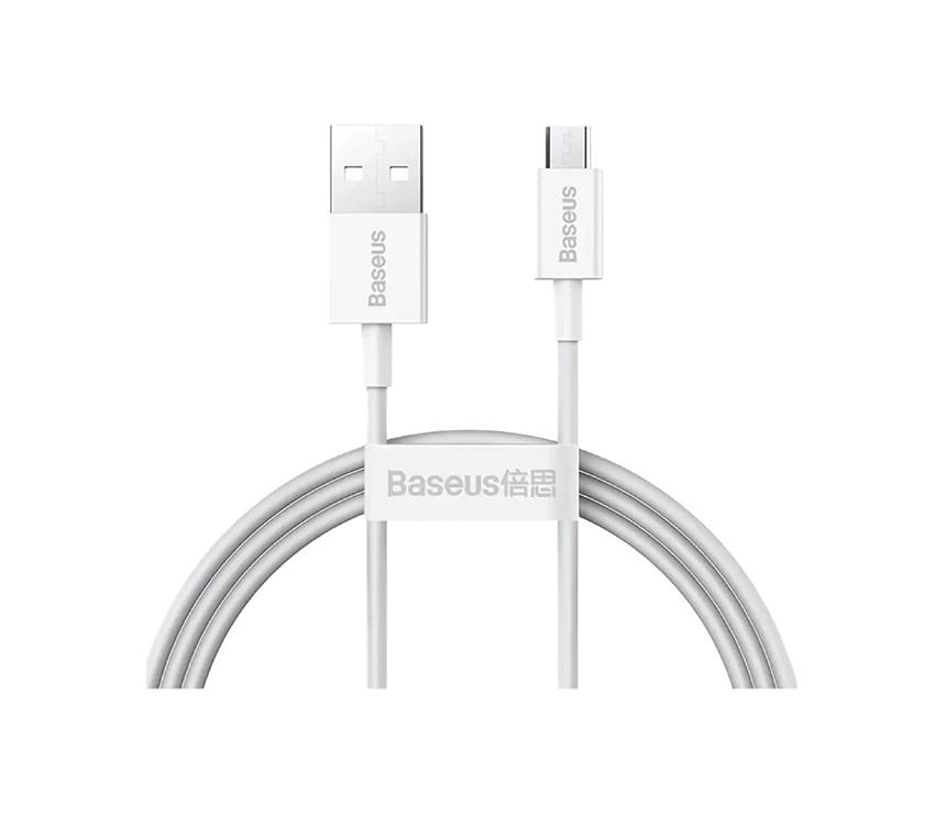 Baseus USB Male to Micro USB Male 1 Meter (White)