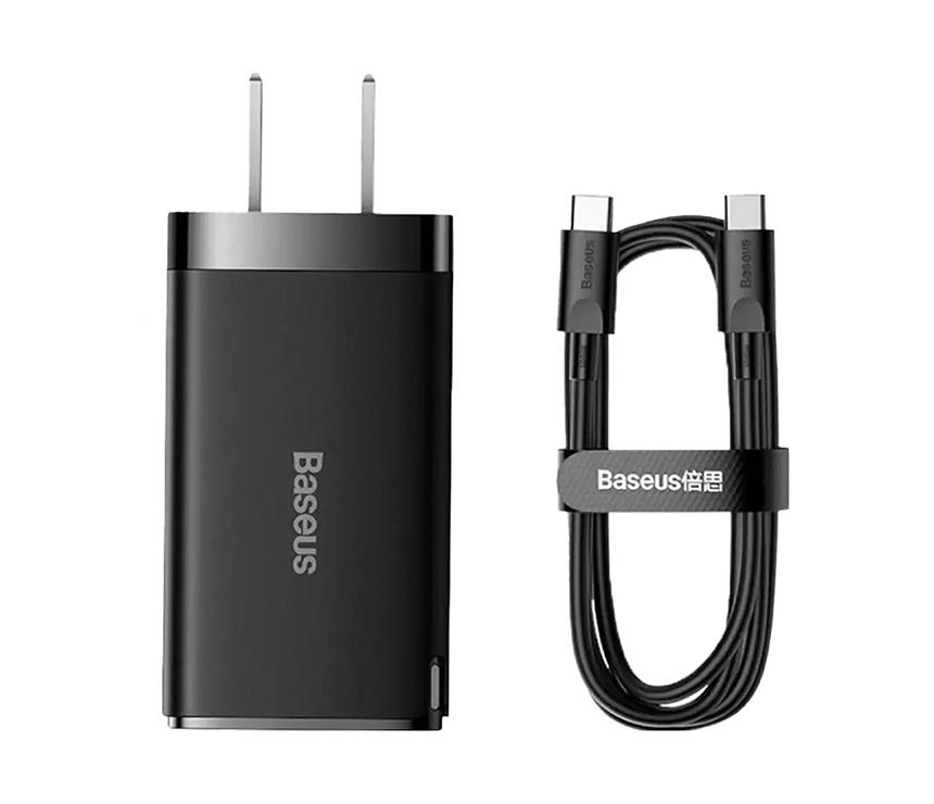 Baseus GaN5 Pro Fast Charger 2C+U 65W CN Xiaobai series fast charging Cable (Black)