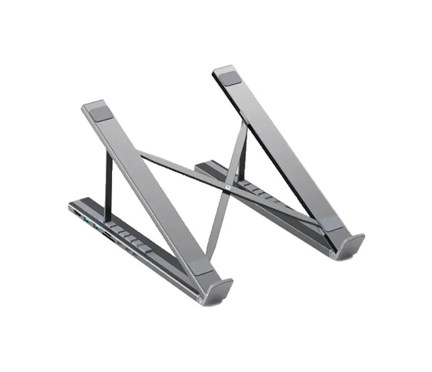 Choetech 7in1 HUB stand Type-C to HDMI(4K/30Hz）/USB-A*2/TF&SD card with PD Charging | HUB-M48-GY | Grey