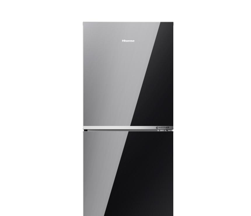 Hisense 277L TMF Inverter Glass Door Refrigerator | RT1G276NAMB Mirror Black