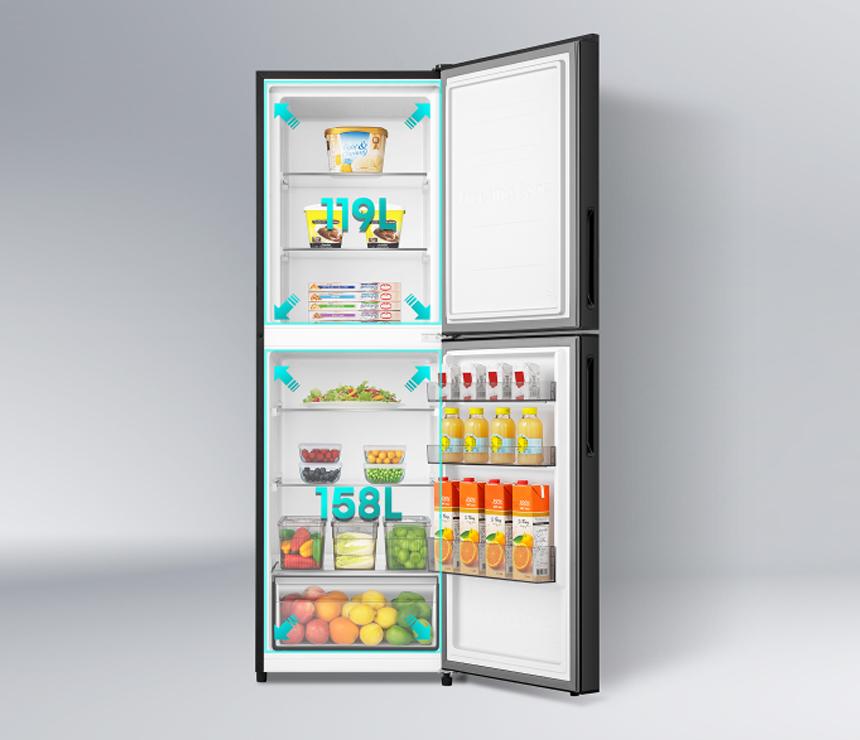 Hisense 277L TMF Inverter Glass Door Refrigerator | RT1G276NABM Metro Blue