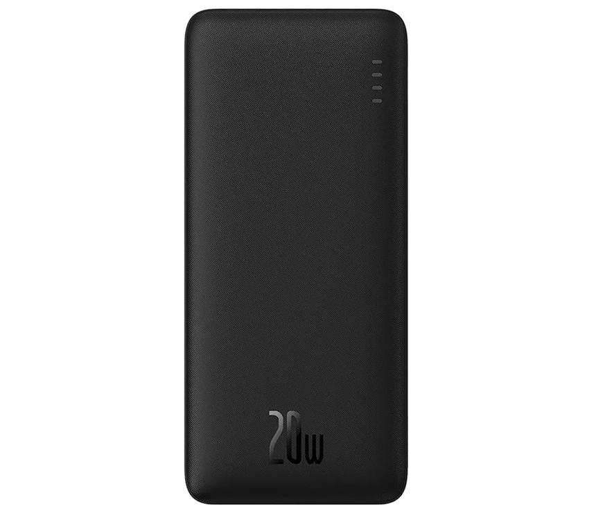Baseus Power Bank 20W 10000mAh | PPQD090001 | Black | 6.0 x 2.7 x 0.7 inches