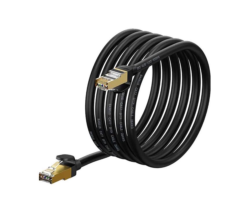 Baseus High Speed CAT7 10Gigabit network cable (Round Cable) | WKJS010401 | Black
