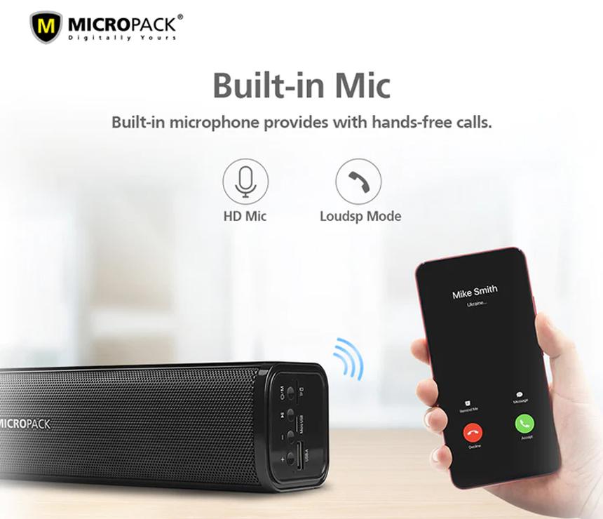 Micropack MS-220B|Bluetooth Portable Speaker Black