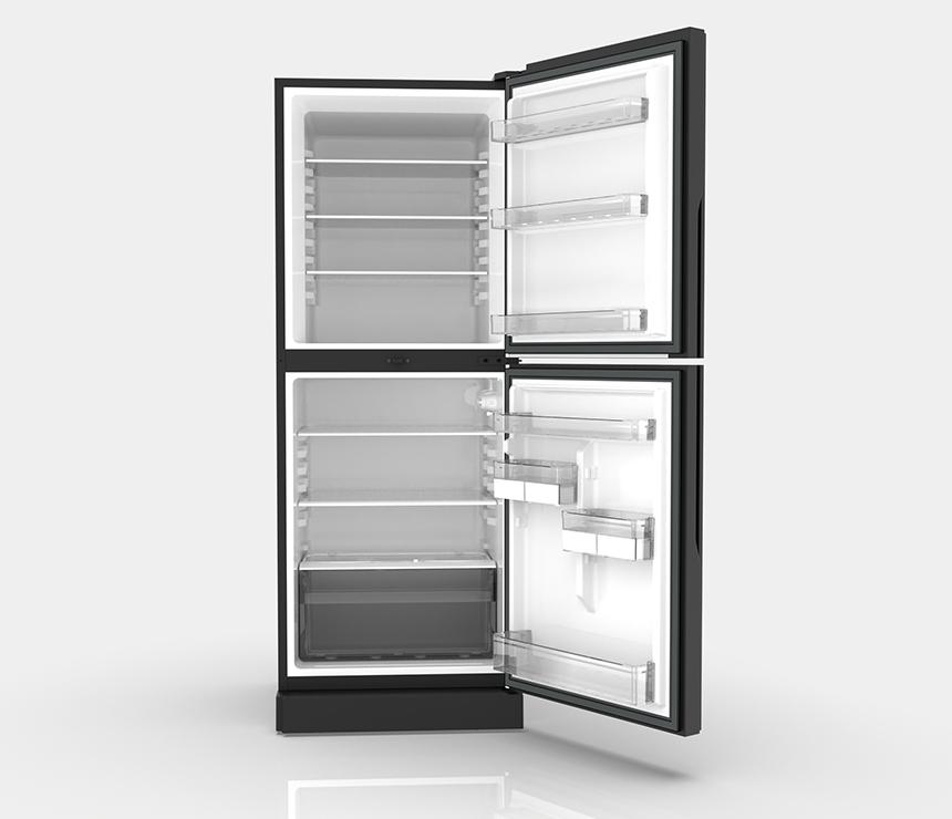 RTR-356D0B2WX - Crimson Red | Top Mounted 356L Refrigerator.