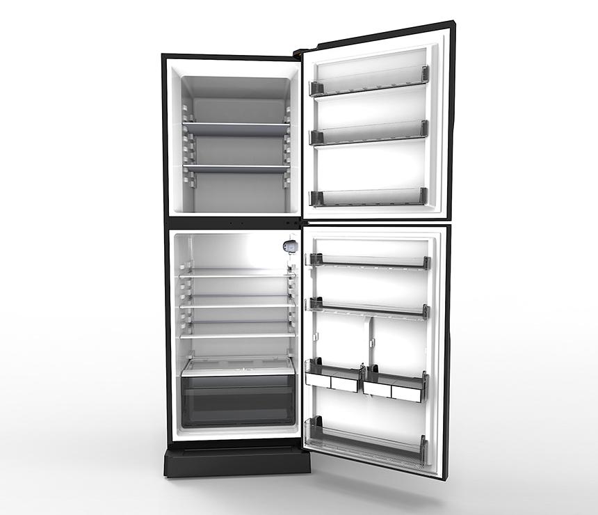 DRF-358T1G2BX - Black Pearl | Top Mounted Inverter 358L Refrigerator.