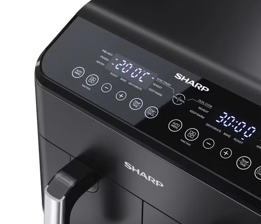Sharp 8L Air Fryer | Sync Finish & Dual Cook