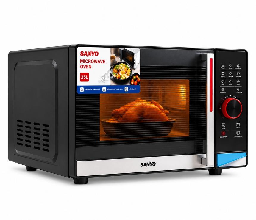 SANYO 25L Microwave Oven | 10 Power Levels