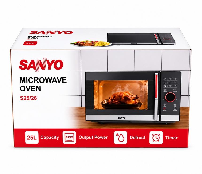 SANYO 25L Microwave Oven | 10 Power Levels