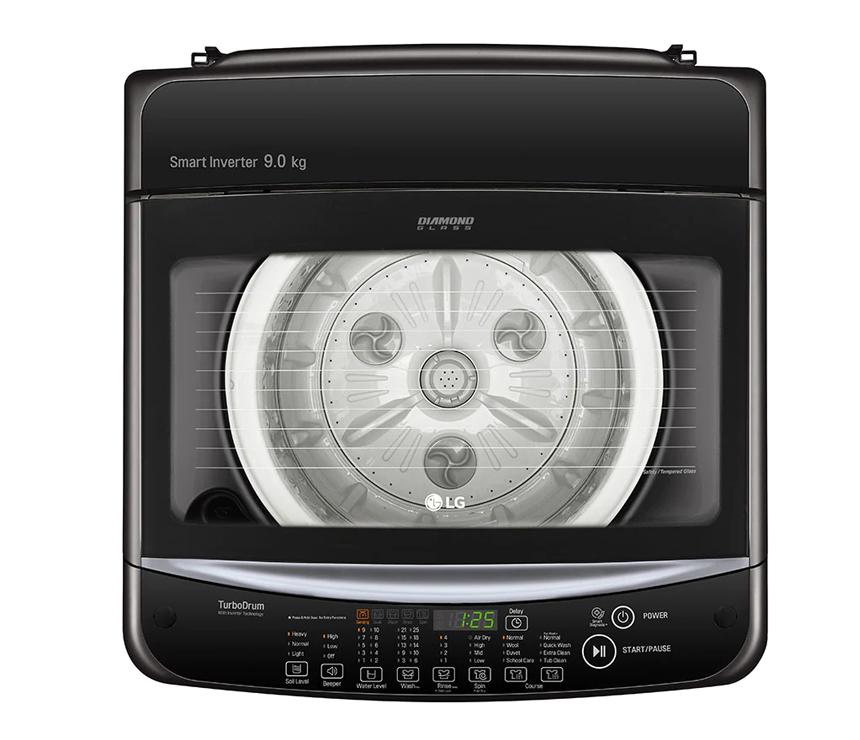 LG SMART INVERTER TOP LOAD WASHING MACHINE, 9KG, BLACK Rangs