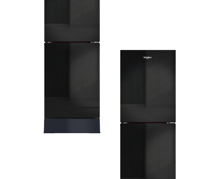 Whirlpool Refrigerator Fresh Magic Pro 278L Crystal Black