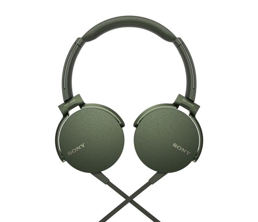 Sony MDR-XB550AP EXTRA BASS Over-ear Headphones - Green