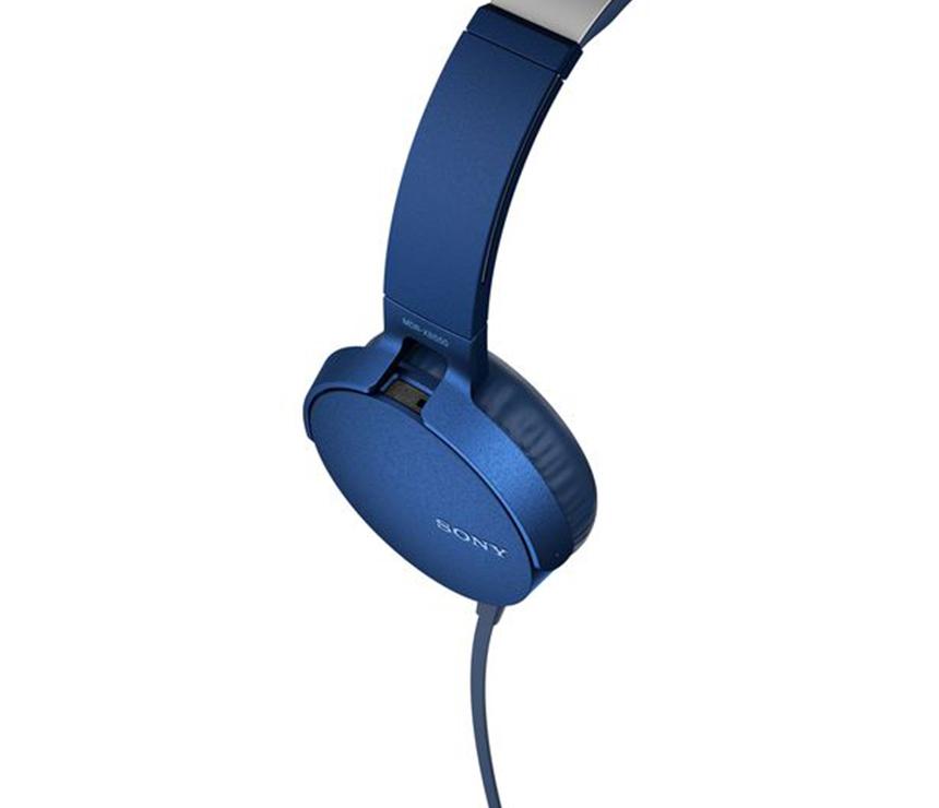 Sony MDR-XB550AP EXTRA BASS Over-ear Headphones - Blue