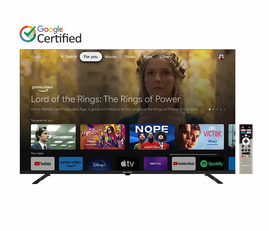 Rangs 50-Inch Google Certified TV | Frameless 4K UHD Android TV