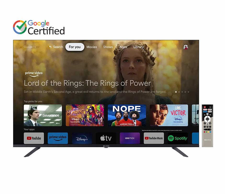 Rangs 65-Inch Google Certified TV | Frameless 4K UHD Smart TV