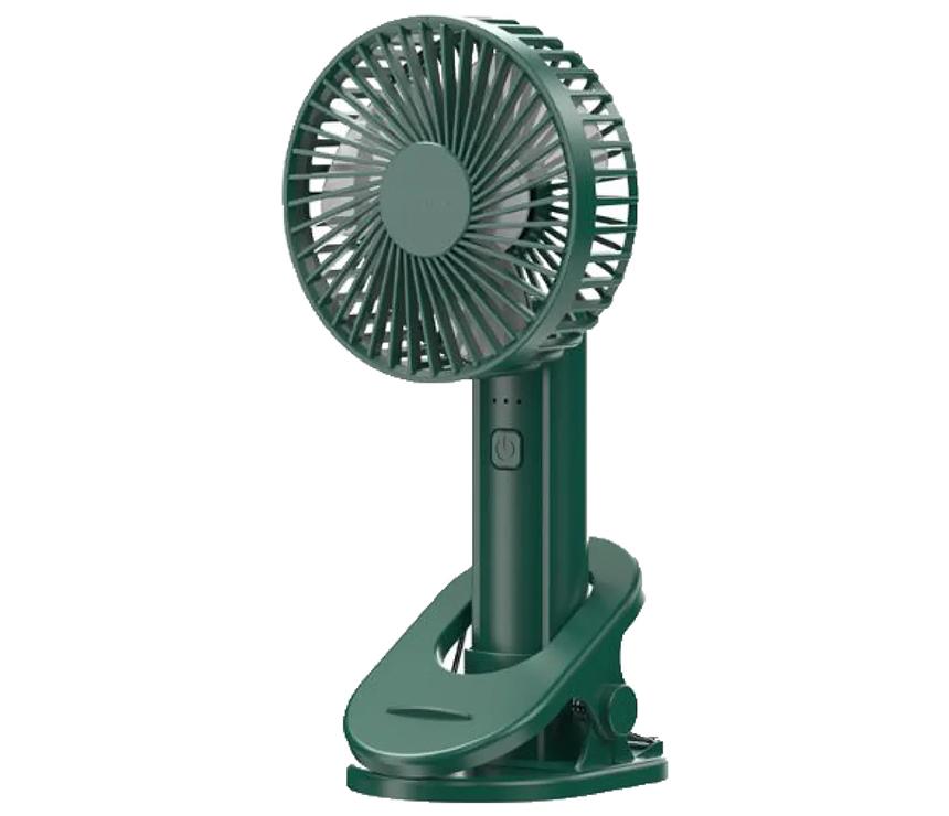 Vyvylabs D02 Handheld Foldable Clip Fan | VKD02-DGN | Green Vyvylabs D02 Handheld Foldable Clip Fan | VKD02-DGN | Green