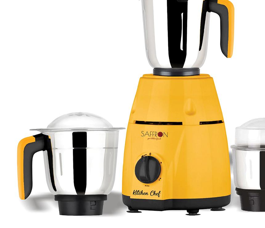 Saffron Kitchen Chef 850W 3 Jars Mixer Grinder Saffron Kitchen Chef 850W 3 Jars Mixer Grinder