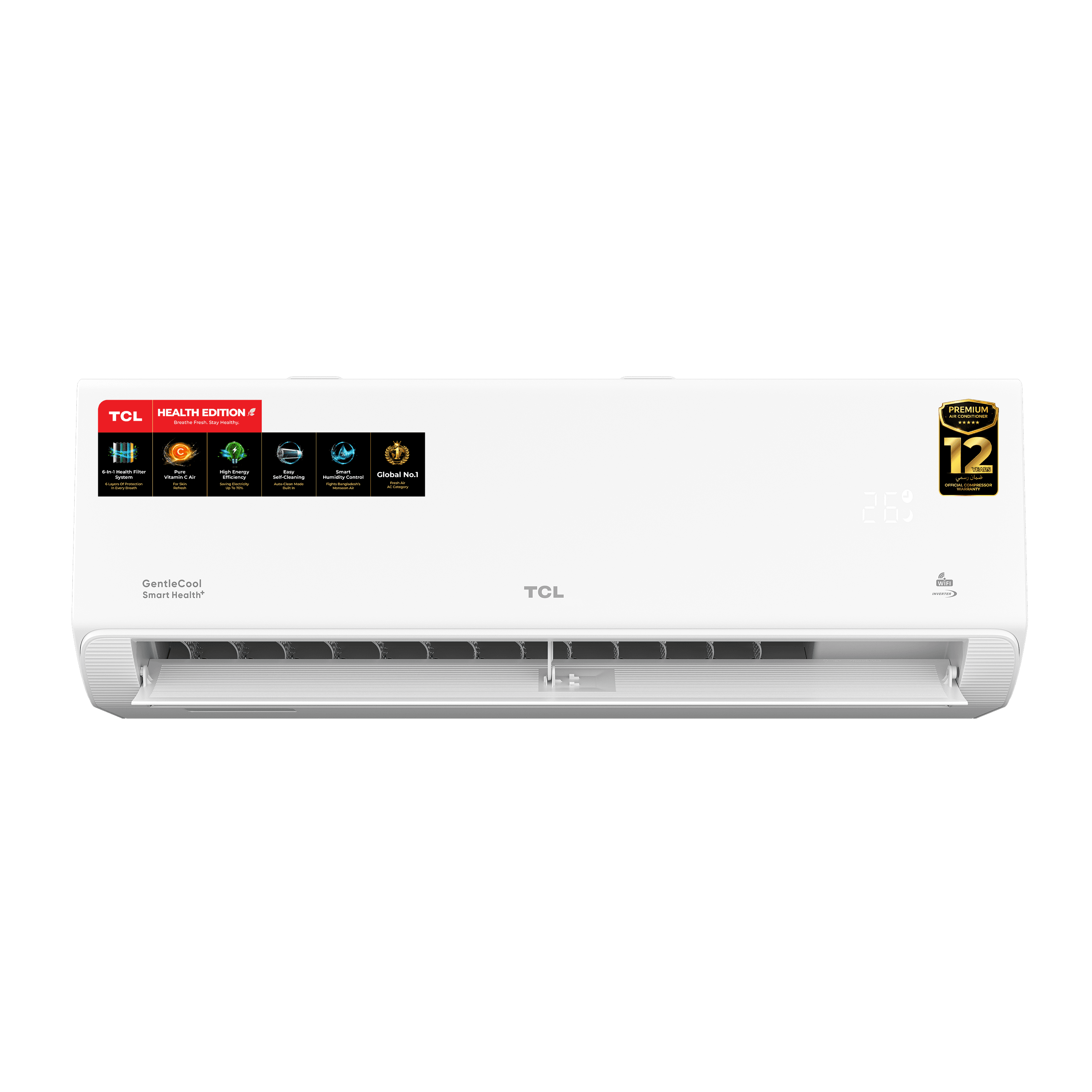 TCL 2 Ton GentleCool Smart Health+ DC Inverter AC | WiFi & R32 TCL 2 Ton GentleCool Smart Health+ DC Inverter AC | WiFi & R32