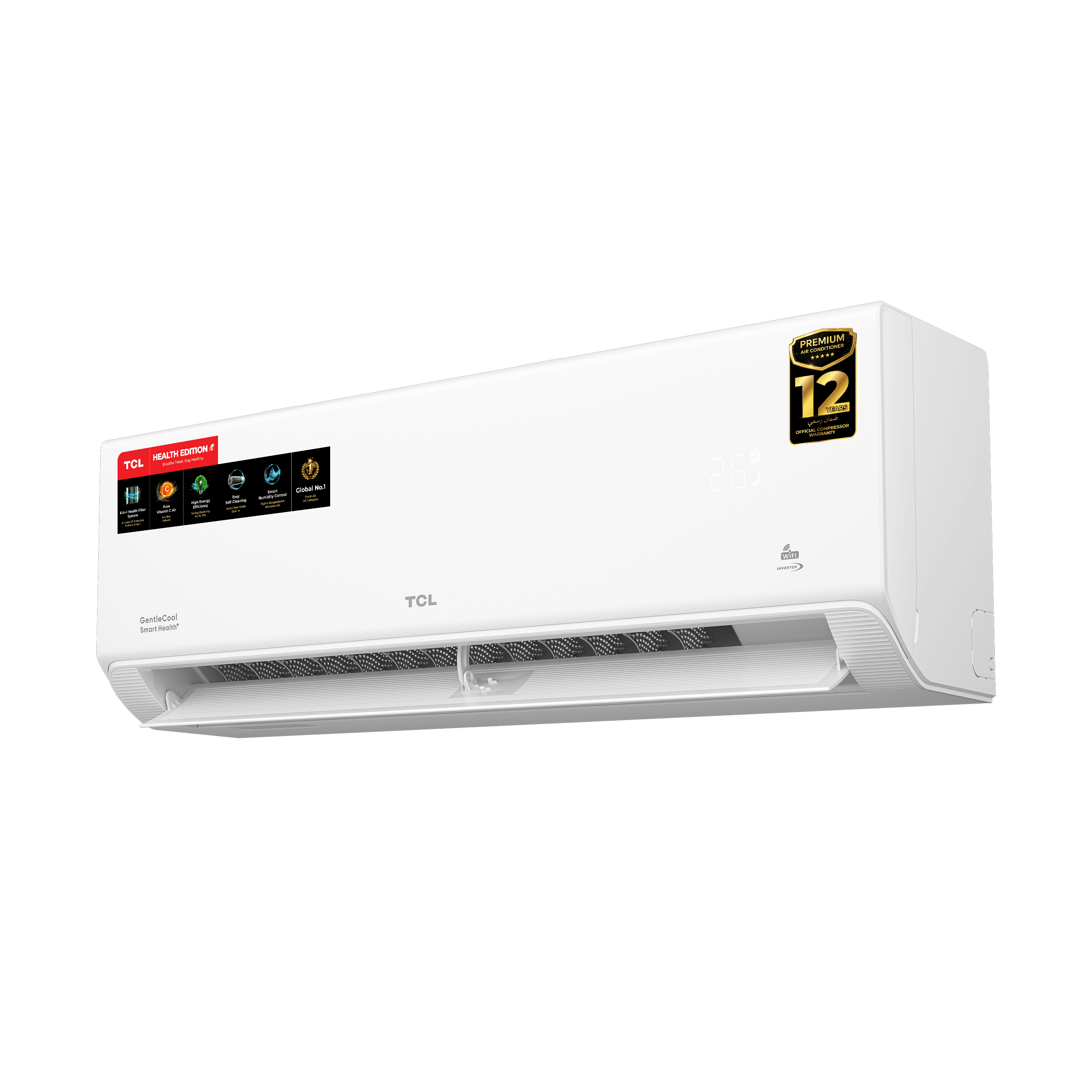 TCL 2 Ton GentleCool Smart Health+ DC Inverter AC | WiFi & R32 TCL 2 Ton GentleCool Smart Health+ DC Inverter AC | WiFi & R32