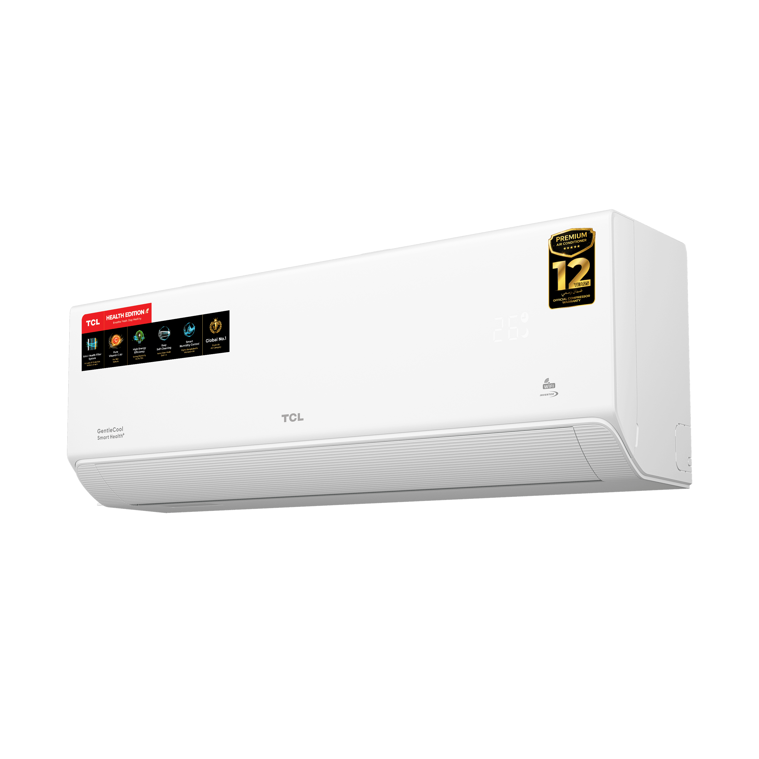 TCL 2 Ton GentleCool Smart Health+ DC Inverter AC | WiFi & R32 TCL 2 Ton GentleCool Smart Health+ DC Inverter AC | WiFi & R32