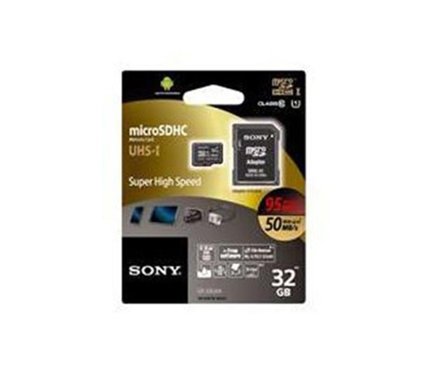 Sony SR-32UX2A/T High Speed 32GB Class 10 U3 Micro SD